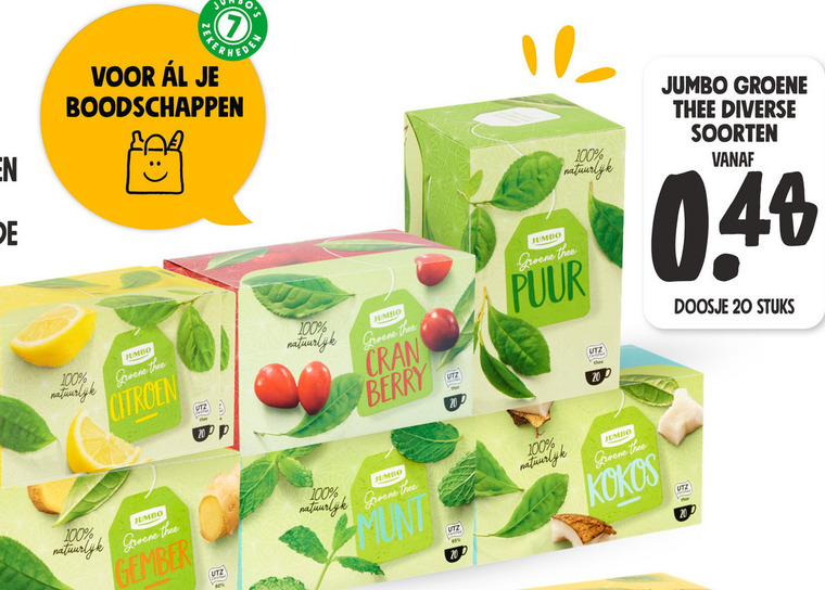 Jumbo Huismerk   thee folder aanbieding bij  Jumbo - details