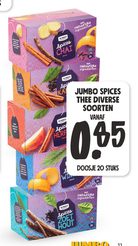 Jumbo Huismerk   thee folder aanbieding bij  Jumbo - details