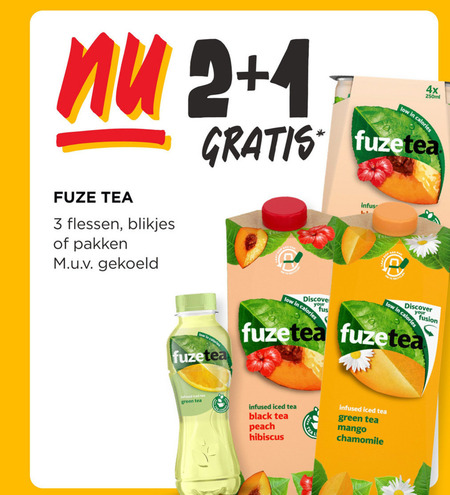 Fuze Tea   ice tea folder aanbieding bij  Jumbo - details