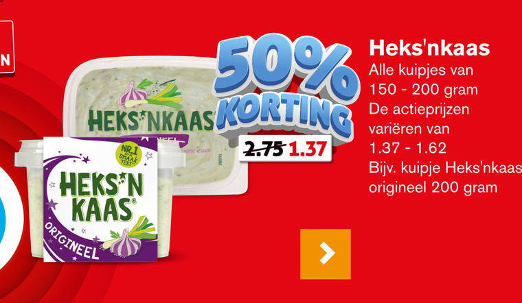 Heksnkaas   roomkaas folder aanbieding bij  Hoogvliet - details