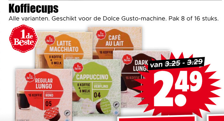 1 De Beste   dolce gusto capsules folder aanbieding bij  Dirk - details