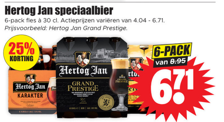 Hertog Jan   speciaalbier folder aanbieding bij  Dirk - details