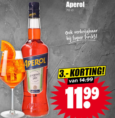 Aperol   aperitief folder aanbieding bij  Dirk - details