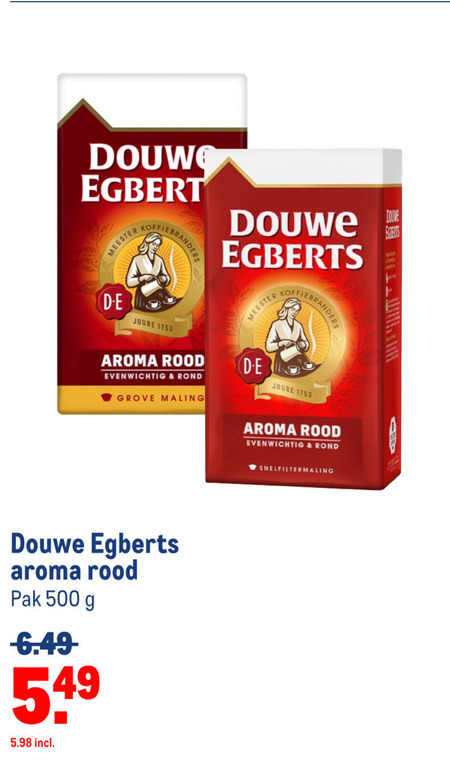 Douwe Egberts   koffie folder aanbieding bij  Makro - details