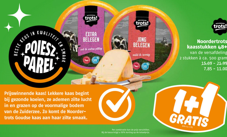 Noordertrots   kaas folder aanbieding bij  Poiesz - details