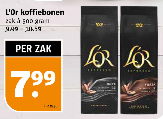 Douwe Egberts L Or   koffiebonen folder aanbieding bij  Poiesz - details