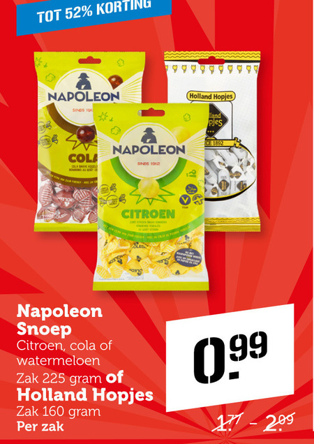 Napoleon   snoep folder aanbieding bij  Coop - details