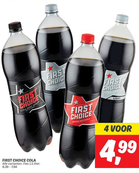 First Choice   cola folder aanbieding bij  Dekamarkt - details