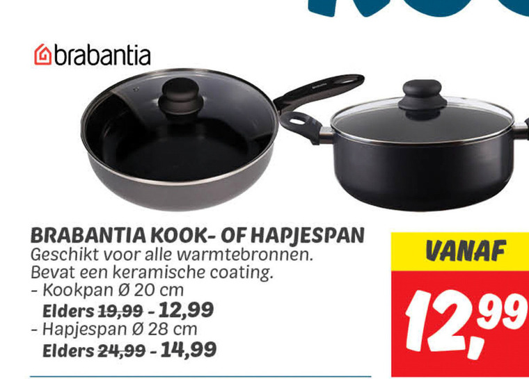 Brabantia   kookpan, hapjespan folder aanbieding bij  Dekamarkt - details