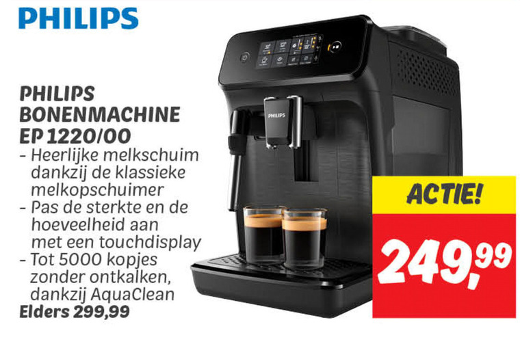 Philips   espressoapparaat folder aanbieding bij  Dekamarkt - details