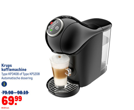 Krups   dolce gusto apparaat folder aanbieding bij  Makro - details