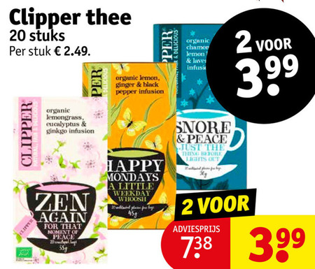 Clipper   thee folder aanbieding bij  Kruidvat - details