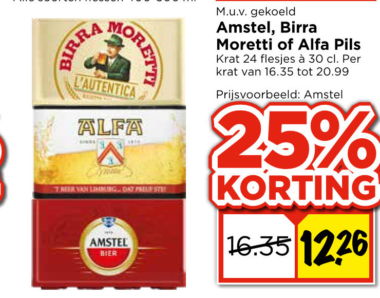 Alfa   krat bier folder aanbieding bij  Vomar - details