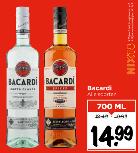 Bacardi   rum folder aanbieding bij  Vomar - details