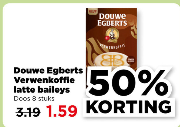 Douwe Egberts   oploskoffie folder aanbieding bij  Plus - details