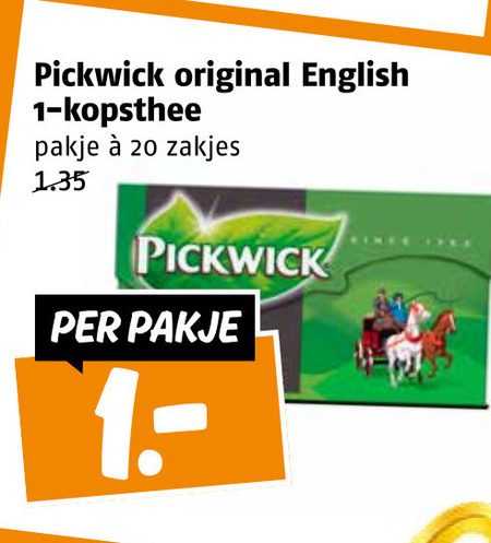 Pickwick   thee folder aanbieding bij  Poiesz - details