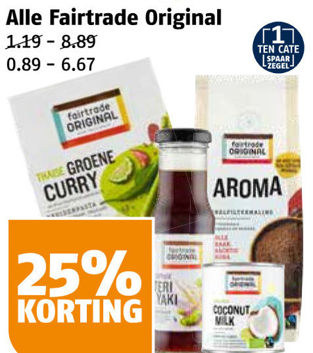 Fair Trade Original   boemboe, koffie folder aanbieding bij  Poiesz - details