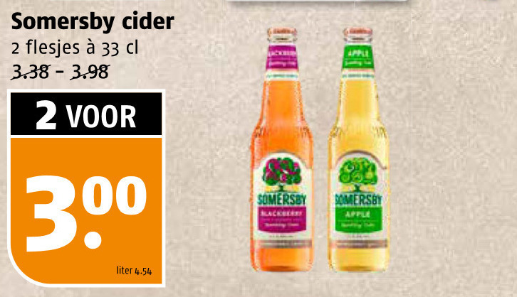 Somersby   appelcider folder aanbieding bij  Poiesz - details