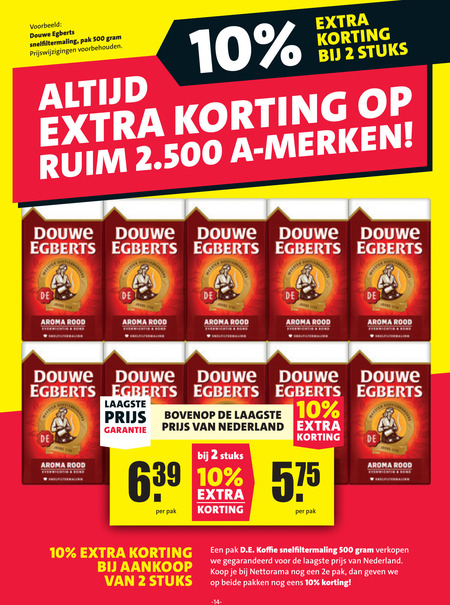 Douwe Egberts   koffie folder aanbieding bij  Nettorama - details