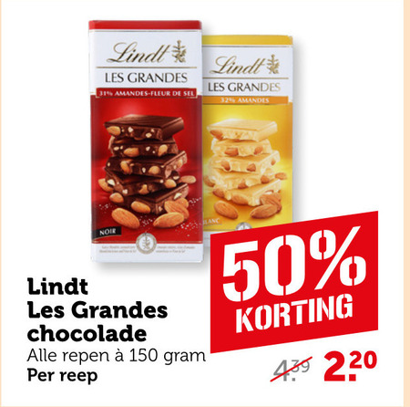 Lindt   chocolade folder aanbieding bij  Coop - details