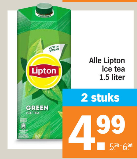 Lipton   ice tea folder aanbieding bij  Albert Heijn - details