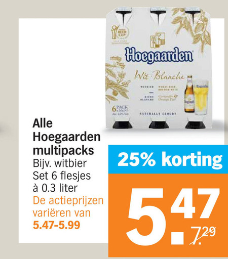 Hoegaarden   witbier folder aanbieding bij  Albert Heijn - details