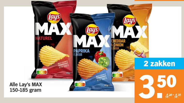 Lays   chips folder aanbieding bij  Albert Heijn - details