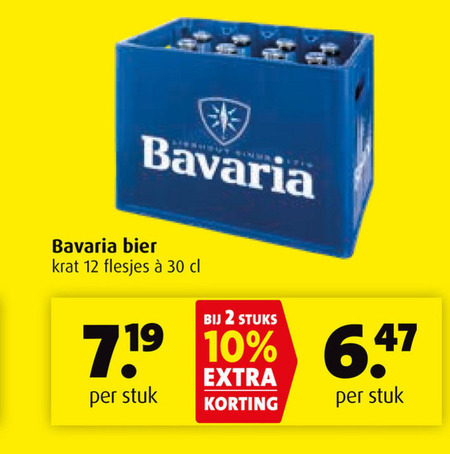 Bavaria   krat bier folder aanbieding bij  Boni - details