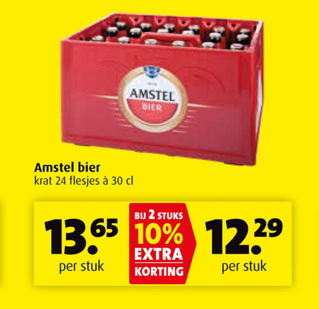 Amstel   krat bier folder aanbieding bij  Boni - details