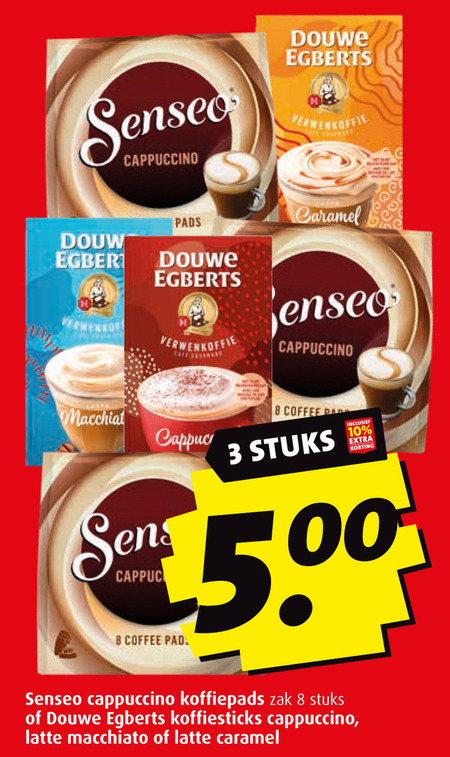 Douwe Egberts   koffiepad, oploskoffie folder aanbieding bij  Boni - details