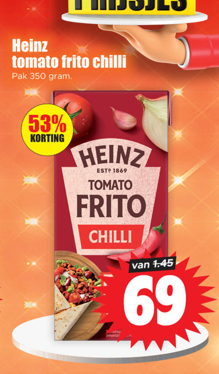 Heinz   tomatenpuree folder aanbieding bij  Dirk - details