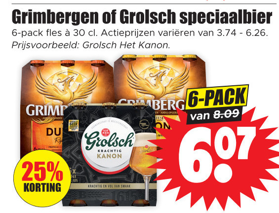 Grolsch   speciaalbier folder aanbieding bij  Dirk - details