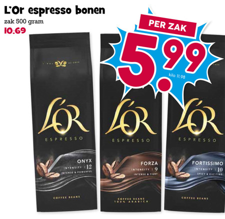 Douwe Egberts L Or   koffiebonen folder aanbieding bij  Boons Markt - details