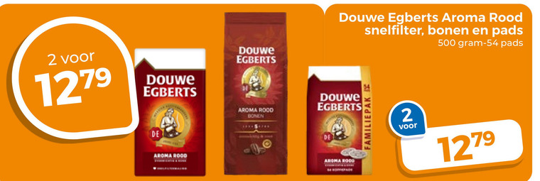 Douwe Egberts   koffiebonen, koffiepad folder aanbieding bij  Trekpleister - details