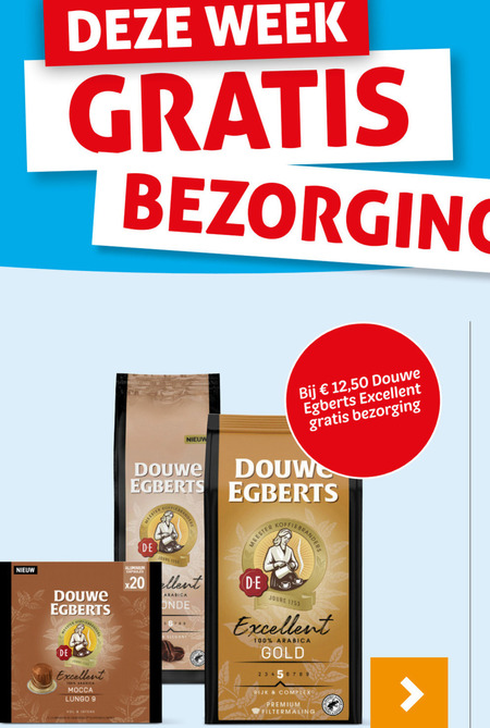 Douwe Egberts   koffie folder aanbieding bij  Hoogvliet - details