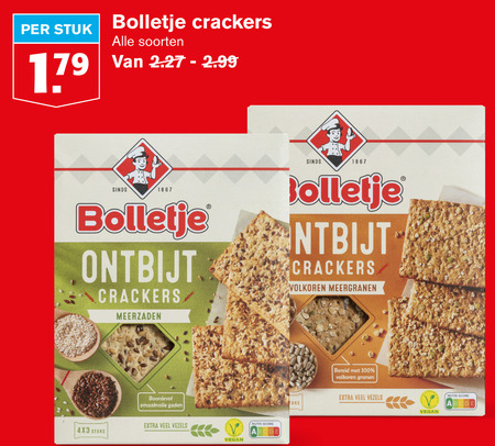 Bolletje   crackers folder aanbieding bij  Hoogvliet - details