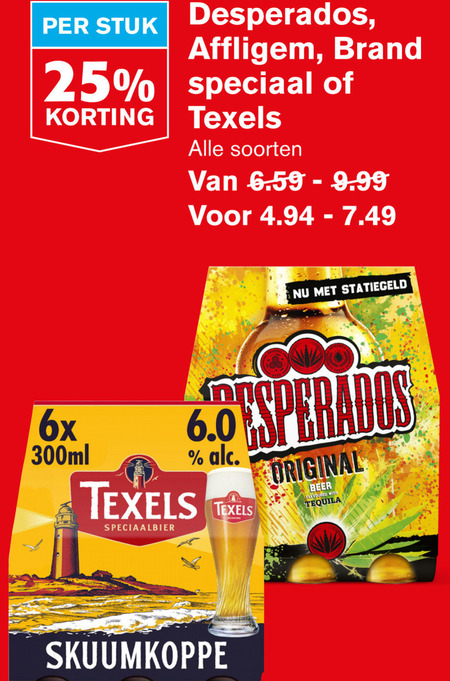 Texels   speciaalbier folder aanbieding bij  Hoogvliet - details