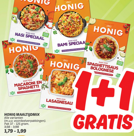 Honig   maaltijdmix folder aanbieding bij  Dekamarkt - details