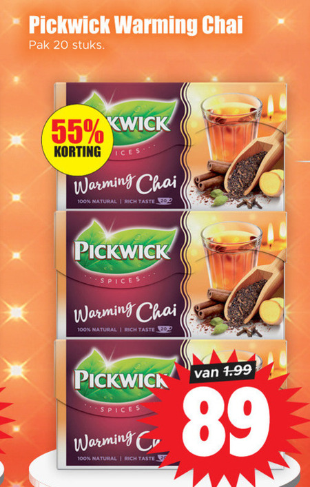 Pickwick   thee folder aanbieding bij  Dirk - details