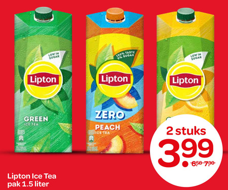 Lipton   ice tea folder aanbieding bij  Spar - details