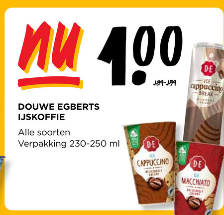 Douwe Egberts   ijskoffie folder aanbieding bij  Jumbo - details