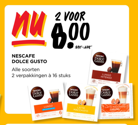 Nescafe   dolce gusto capsules folder aanbieding bij  Jumbo - details