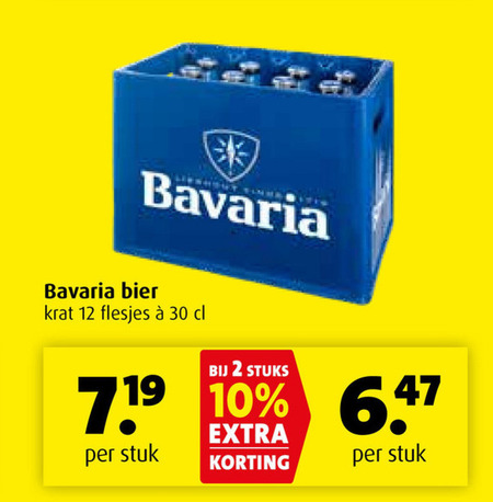 Bavaria   krat bier folder aanbieding bij  Boni - details