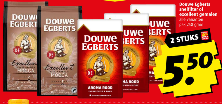 Douwe Egberts   koffie folder aanbieding bij  Boni - details