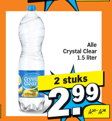 Crystal Clear   fruitdrank folder aanbieding bij  Albert Heijn - details