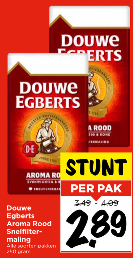 Douwe Egberts   koffie folder aanbieding bij  Vomar - details