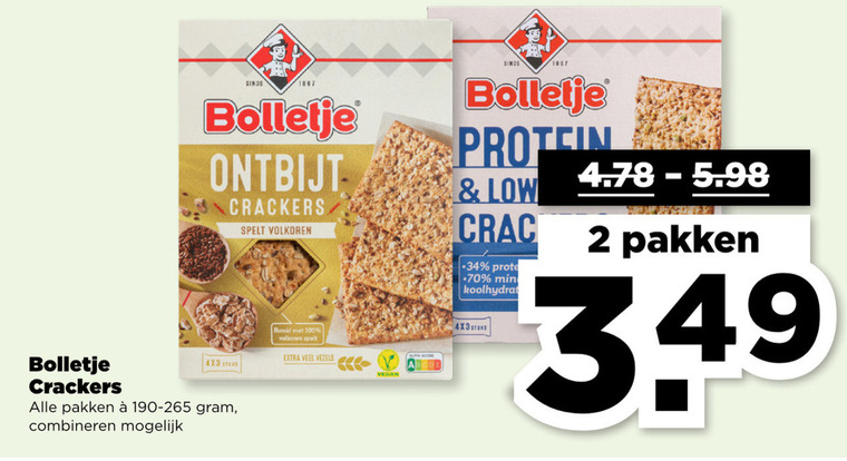 Bolletje   crackers folder aanbieding bij  Plus - details