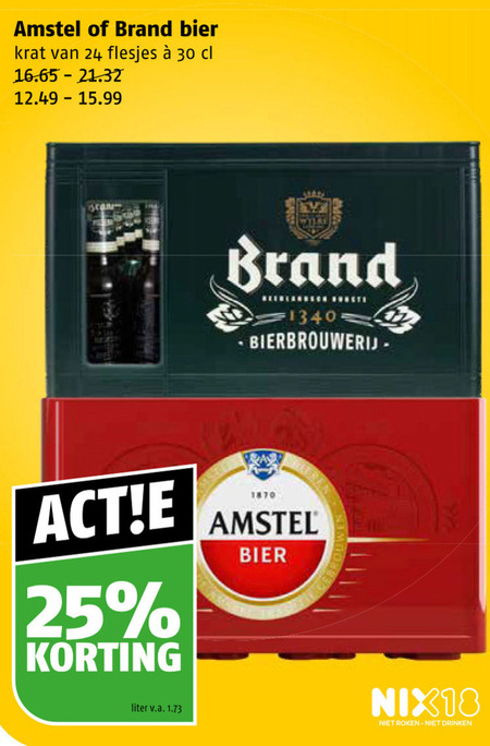 Amstel   krat bier folder aanbieding bij  Poiesz - details