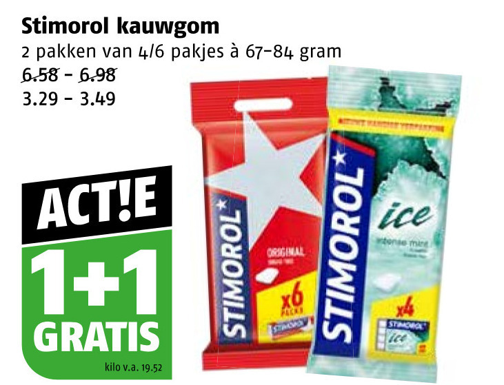 Stimorol   kauwgom folder aanbieding bij  Poiesz - details