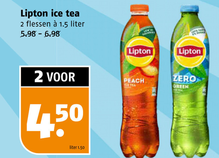 Lipton   ice tea folder aanbieding bij  Poiesz - details